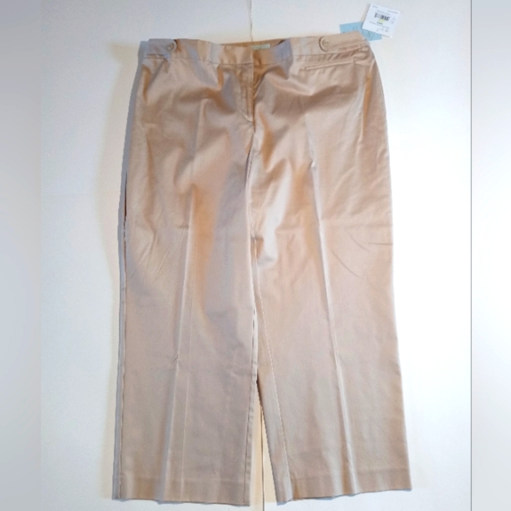Eva Women's 18W Polished Brown Tan Stretch Ankle Length Pants JH Collectables